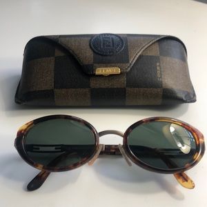 Fendi retro sunglasses and case